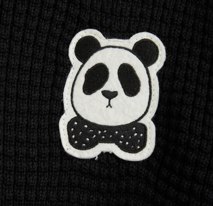 [Mini Rodini] Panda Strickpullover - Schwarz