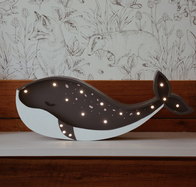 [r o o m G A G A ] Wooden Whale Lamp