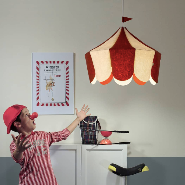 [Buo Kids] Circus Hanging Lamp - Red