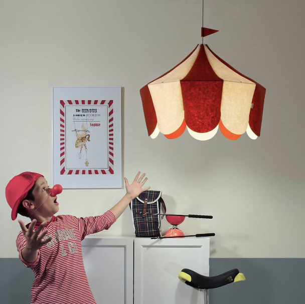 [Buo Kids] Circus hanging lamp red