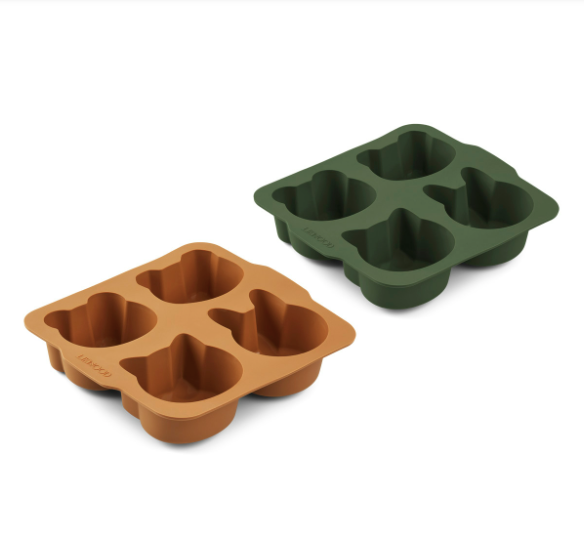 MARIAM CAKE PAN 2-PACK hunter green/mustard mix