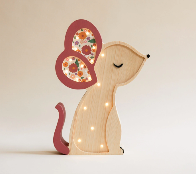 [r o o m G A G A ] Wooden Mouse Lamp - Spring Edition