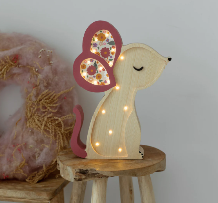 [r o o m G A G A ] Wooden Mouse Lamp - Spring Edition