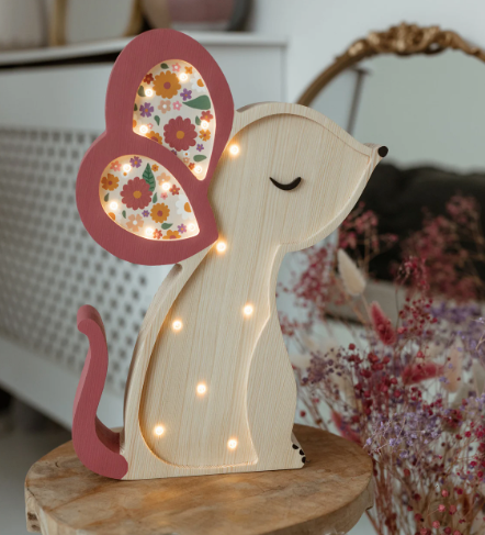 [r o o m G A G A ] Wooden Mouse Lamp - Spring Edition