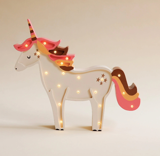 [room GAGA ] Hölzerne Einhornlampe