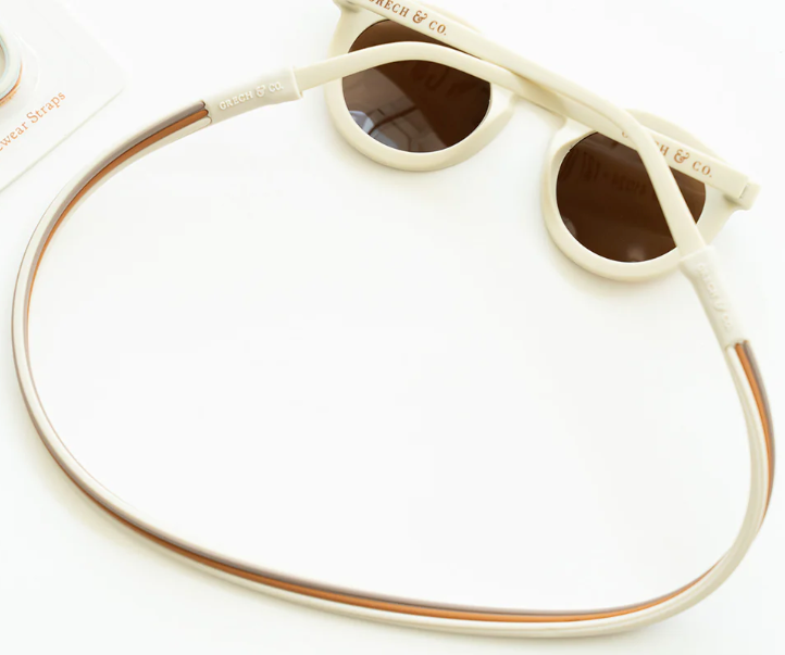 [Grech & Co] Sunglasses Strap - Shell,Golden,Rust