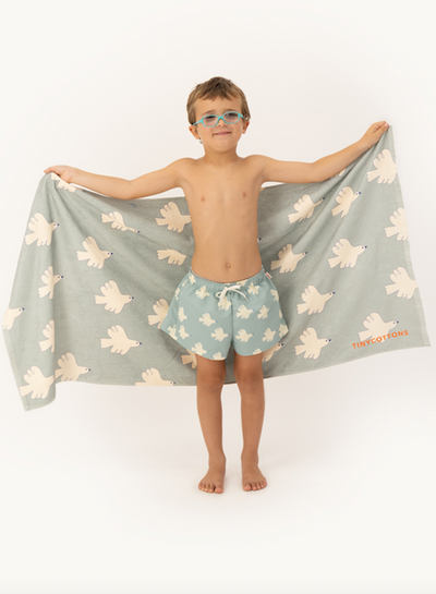 [TINYCOTTONS] Doves Towel - Warm Grey