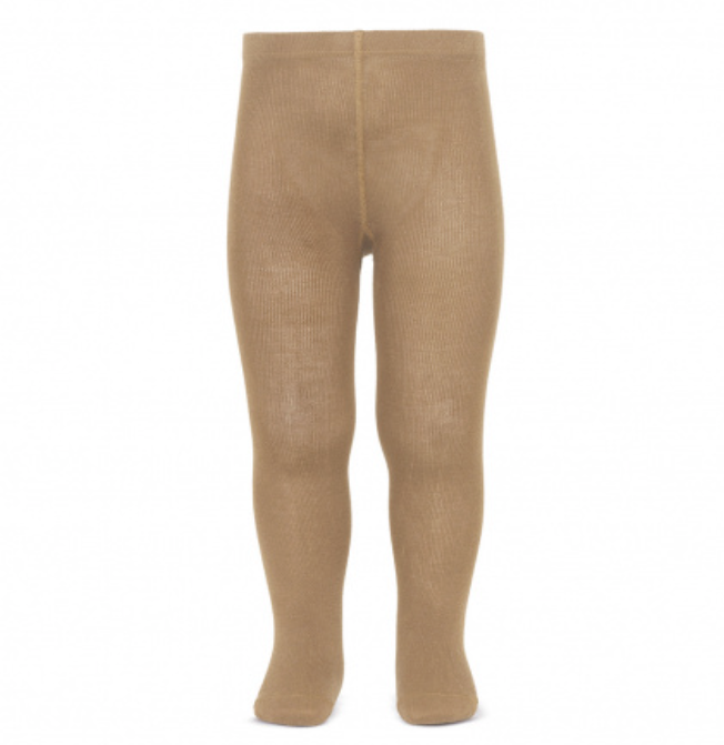 [Condor] Plain Stitch Basic Tights - [326 Camel]