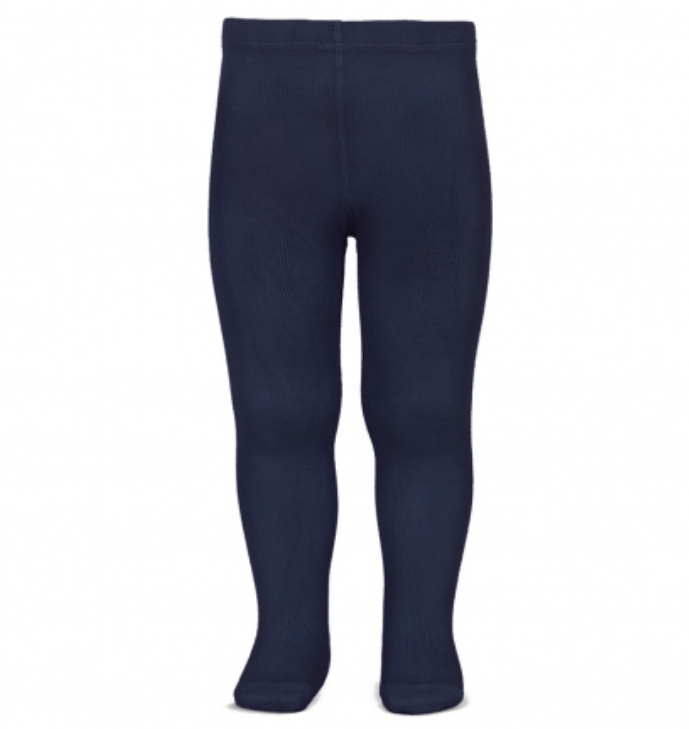 [Condor] Plain Stitch Basic Tights - [480 Navy Blue]