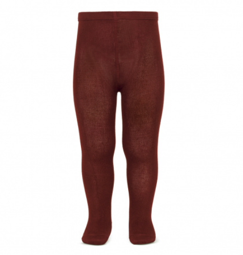 [Condor] Plain Stitch Basic Tights - [572 Burgundy]