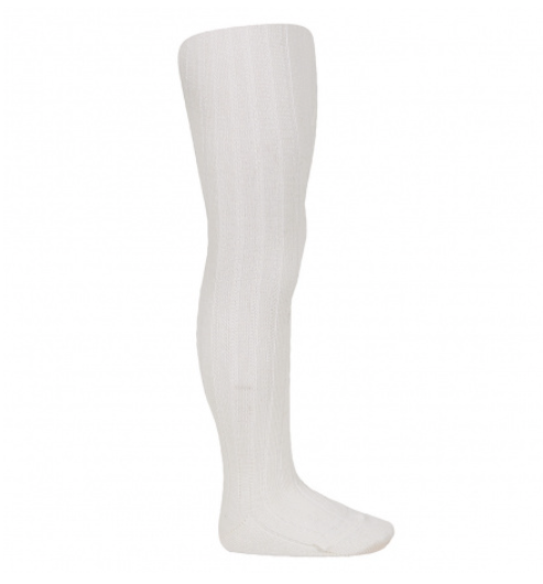 [Condor] Merino Wool - Blend Rib Tights - [913 Cream]