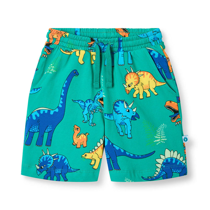 [Smafolk] Shorts with dinosaurs - Teal