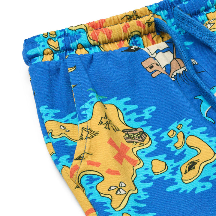 [Smafolk] Shorts with Pirate Map - Royal Blue