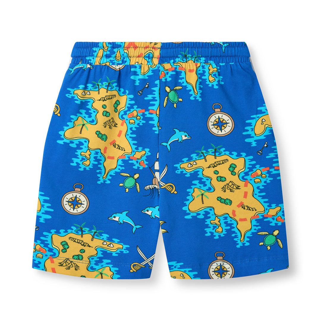 [Smafolk] Shorts with Pirate Map - Royal Blue
