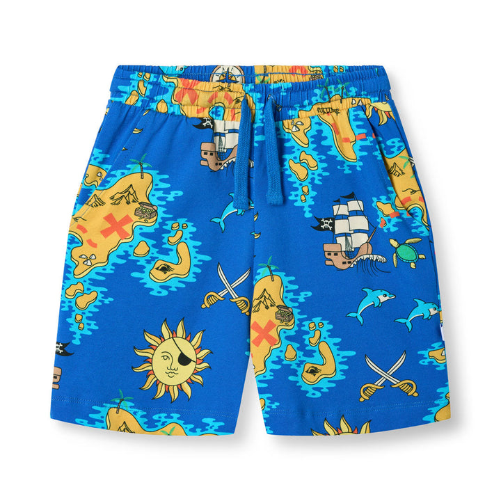 [Smafolk] Shorts with Pirate Map - Royal Blue