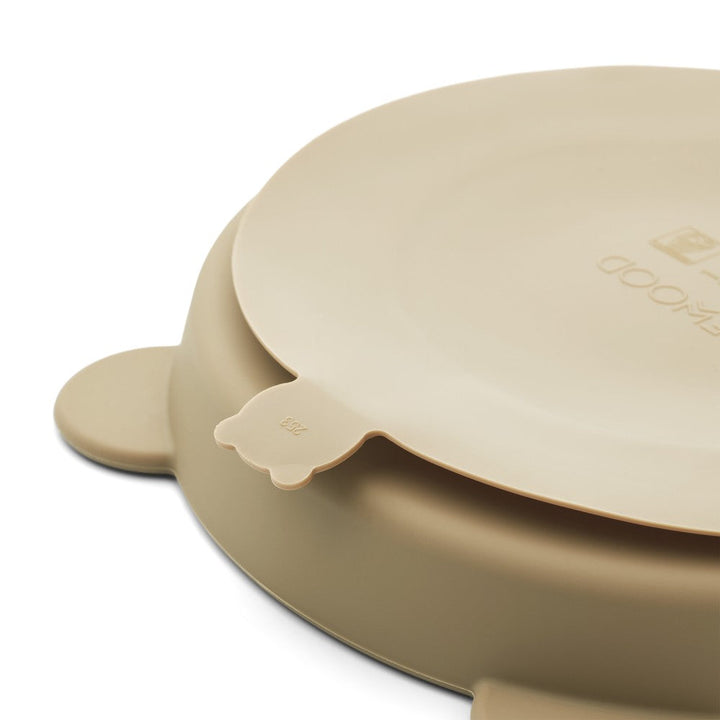 [Liewood] Stacy Divider Suction Plate 2-Pack - Sandy / Oat
