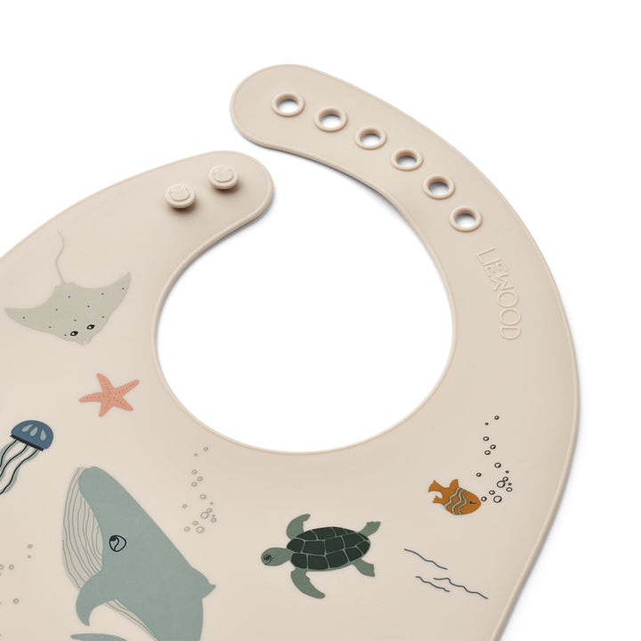 [Liewood] Tilda Printed Bib 2pack - Sea Creature / Sandy