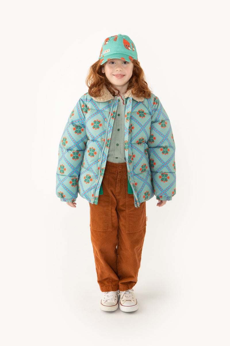 [TINY COTTONS] Folklore Short Padded Jacket - Sage