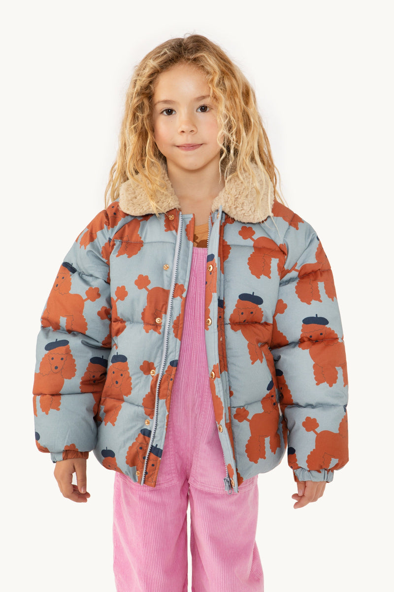 [TINY COTTONS] Tiny Poodles Kurze wattierte Jacke - Dunkelgrau