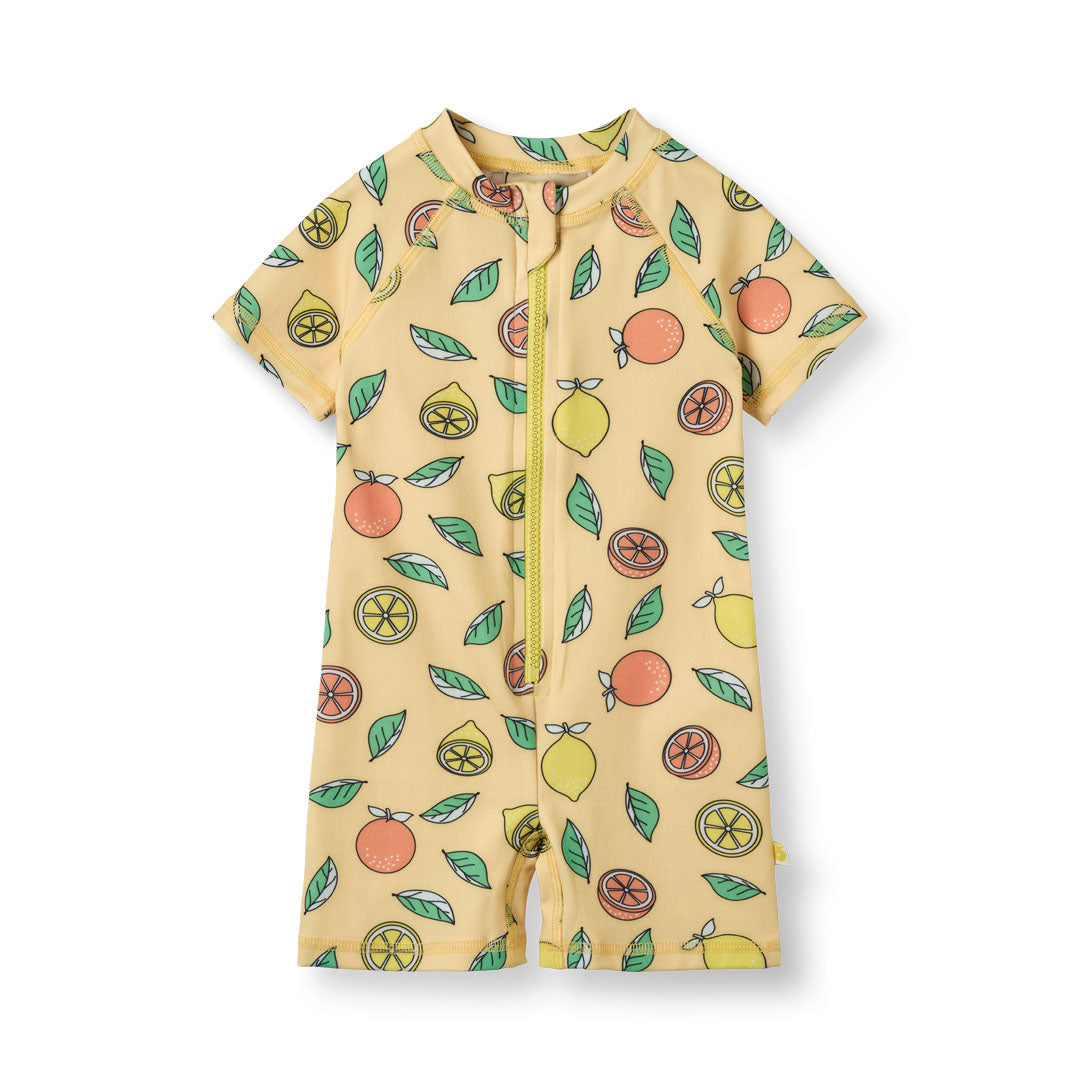 [Smafolk] UV50 Swimsuit With Lemon and Orange - Custard