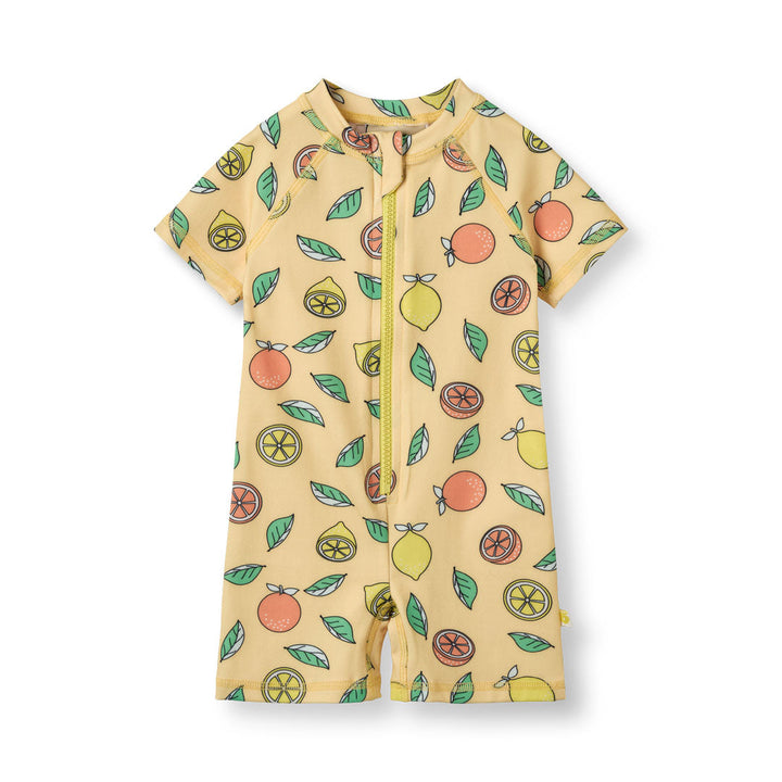 [Smafolk] UV50 Swimsuit With Lemon and Orange - Custard