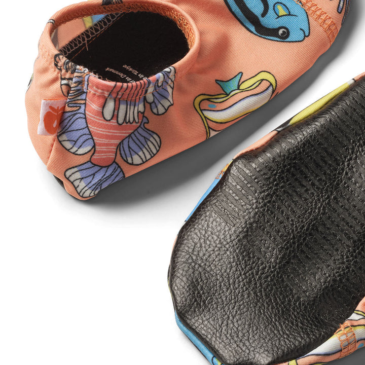 [Smafolk] Bathing Shoes For Children With Fish - Papaya