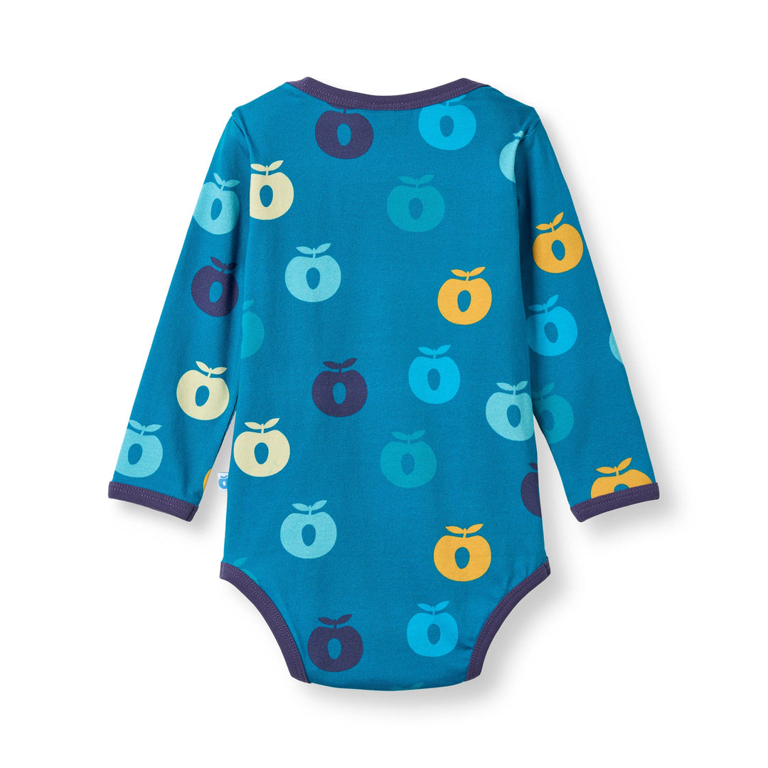 [Smafolk] Ulm Long Sleeve Body With Apple - Solid Blue