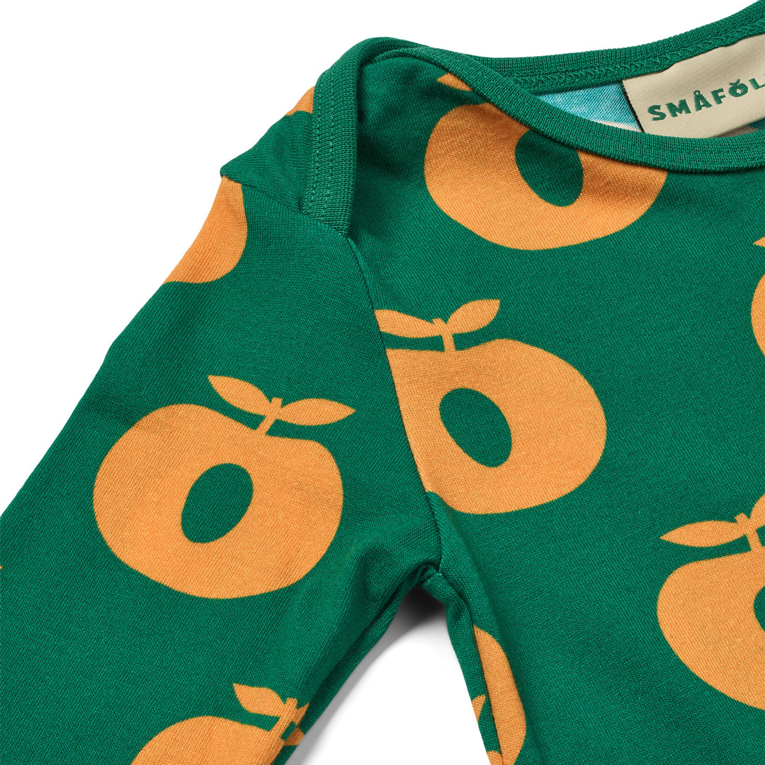 [Smafolk] Ulm Long Bodysuit with Apple -Cedar Tree