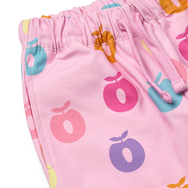 [Smafolk] Valentine Pants With Apple - Pink Lilac