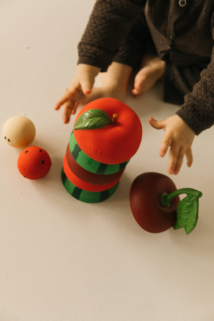 [Oli&Carol]Watermelon Stackable Toy & Rattle Ball