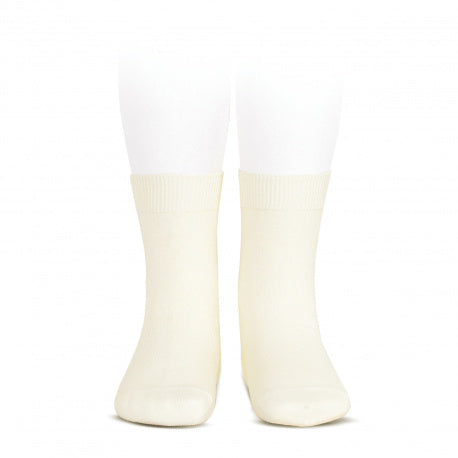 [Condor] Kurze Basic-Socken mit Uni-Stich - Beige