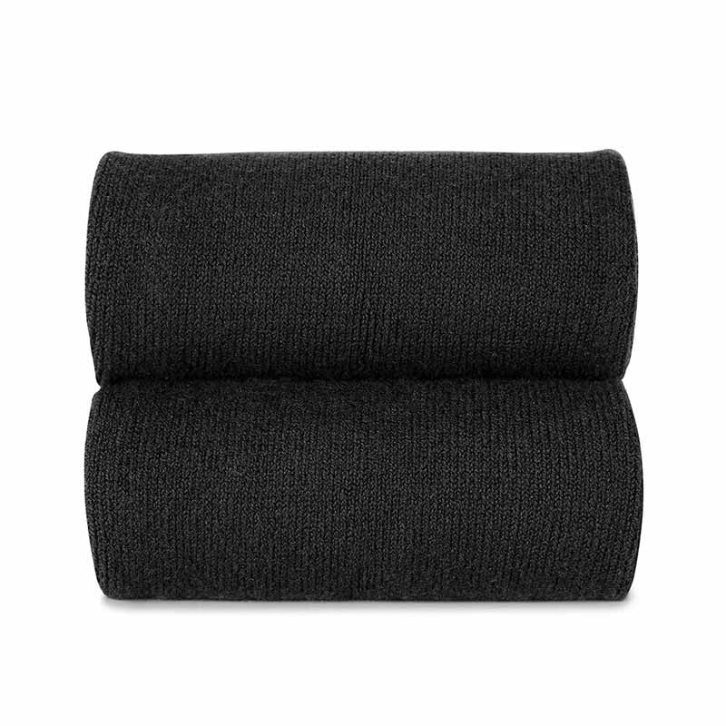 [Condor] Plain Stitch Basic Kurze Socken - Schwarz