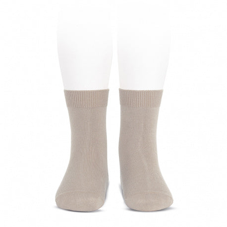 [Condor] Plain Stitch Basic Short Socks - [334 - Stone]