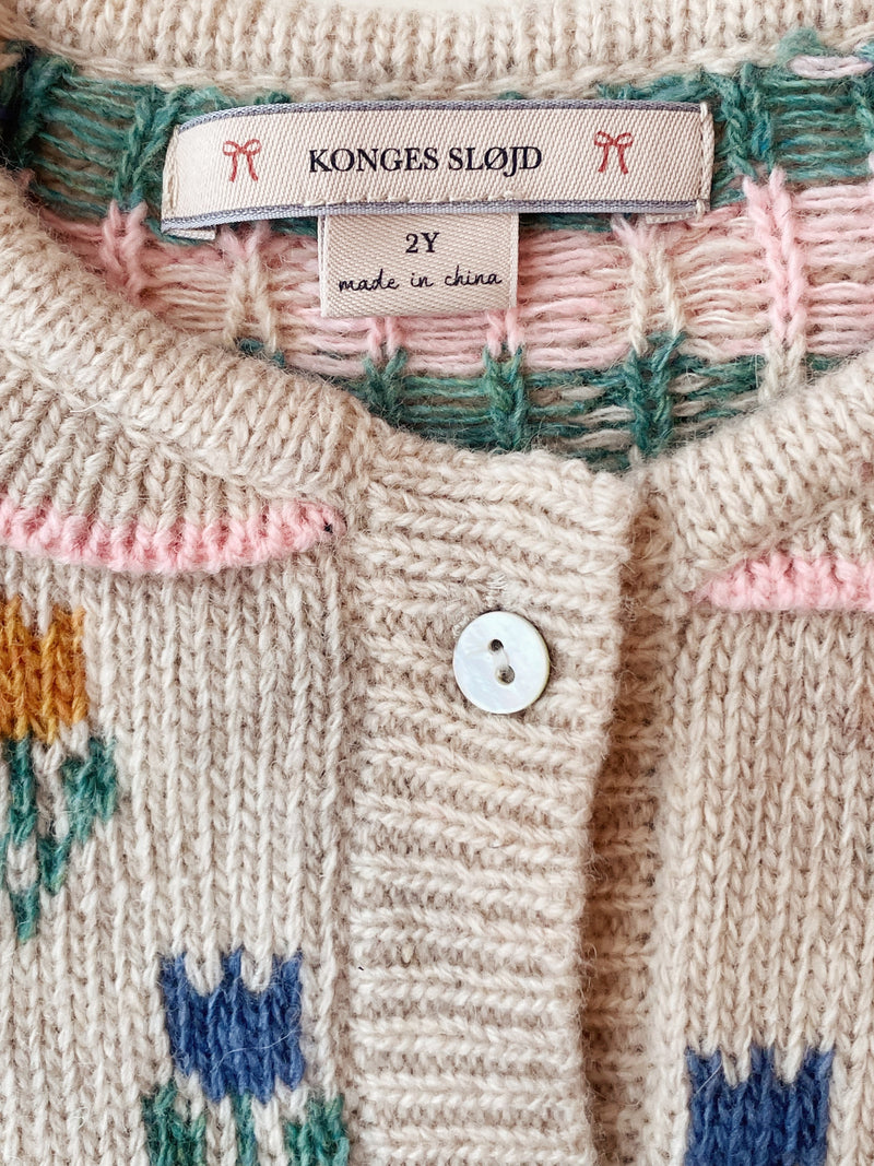 [Konges slojd] Belou Knit Cardigan - Tulipe