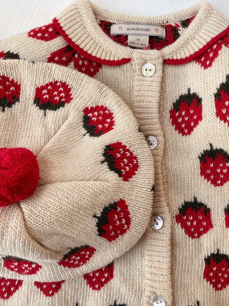 [Konges slojd] Belou Knit Beret - Strawberry