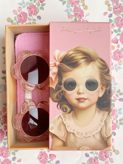 [Konges Sloejd] Sunglasses Baby Flower - Glitter Mist