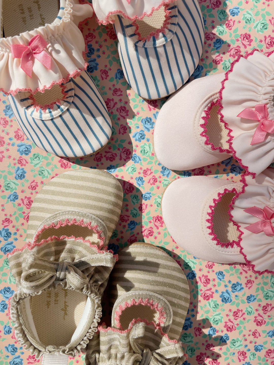 [Konges slojd] Kitty Frill Swim Shoes - Soft Pink