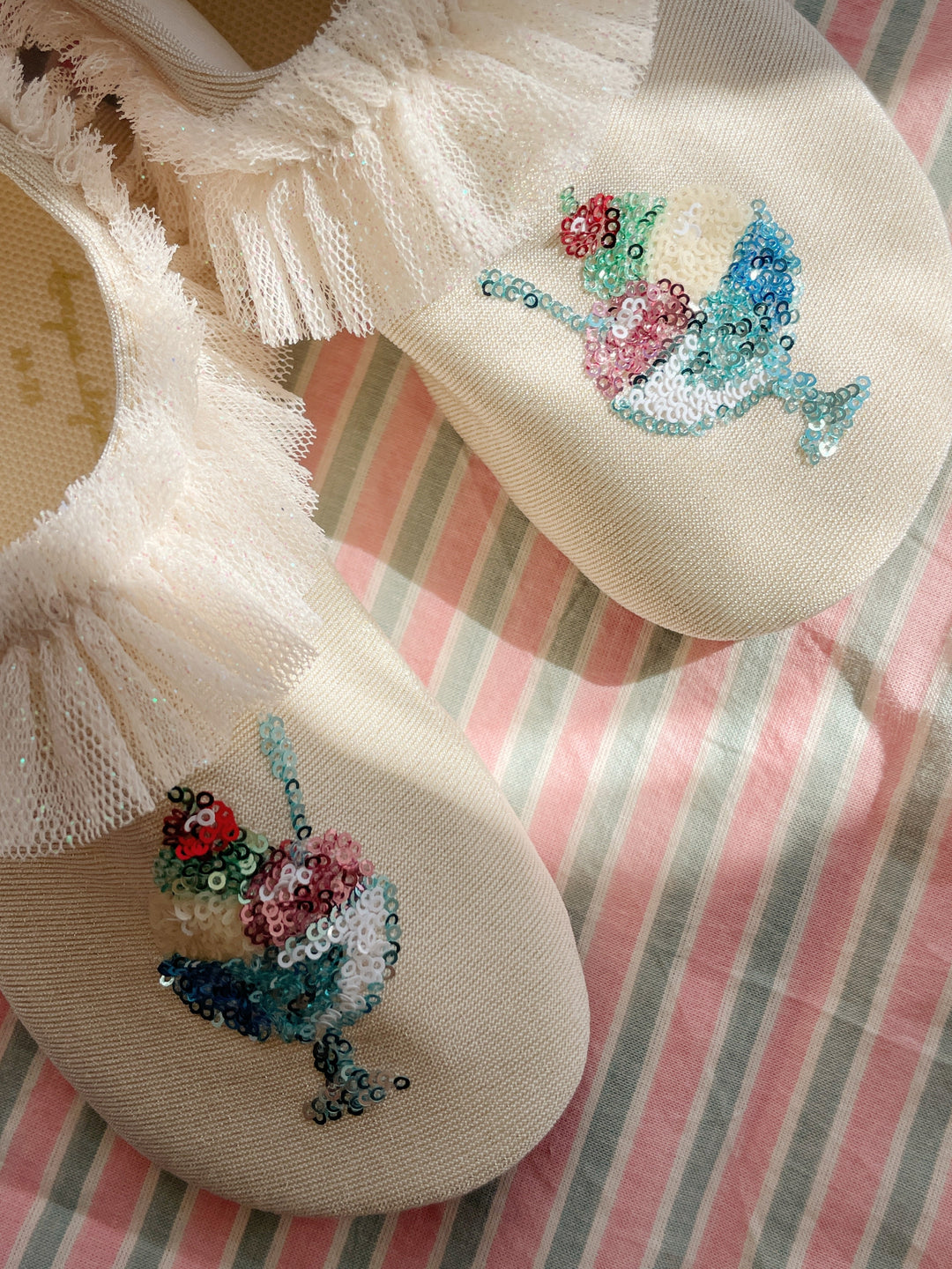 [Konges slojd] Amandine Frill Swim Shoes - Rosewater