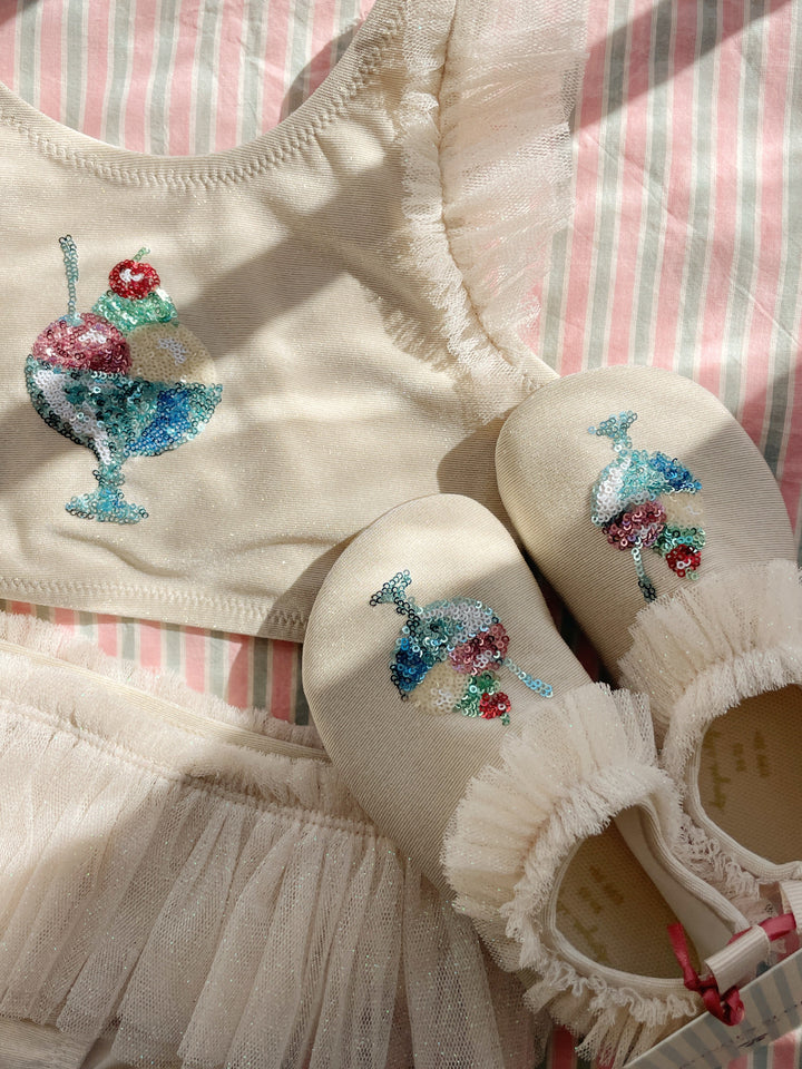 [Konges slojd] Amandine Frill Swim Shoes - Rosewater