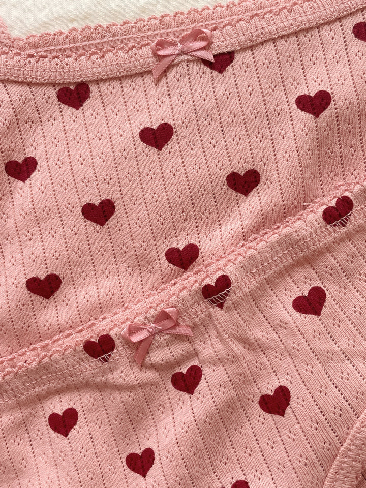 [Konges slojd] Minnie Underwear GOTS - Amour Rouge