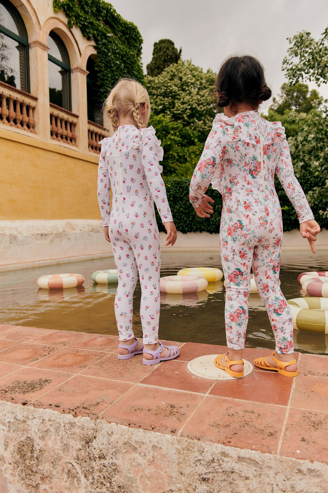 [Louise Misha] Bathing Jumpsuits Linette - Cream Rosa Festa