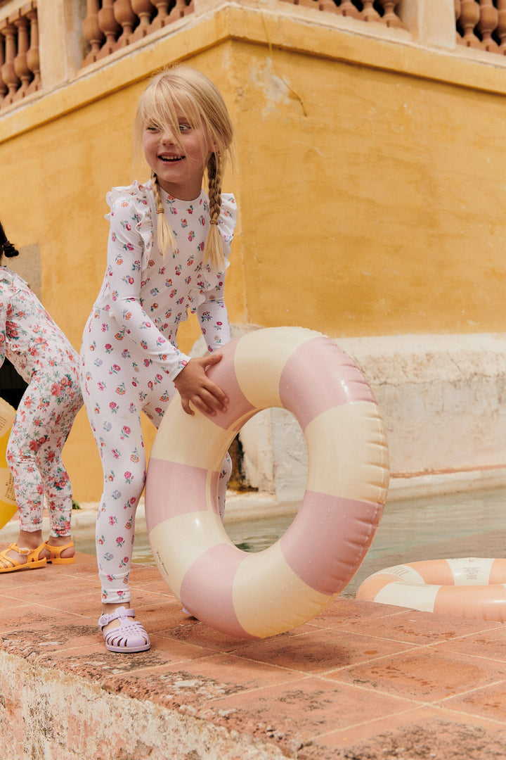 [Louise Misha] Bathing Jumpsuits Linette - White Felcita Flow