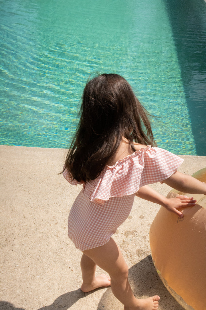 [Konges slojd] Beach Ball Large - Multi Cherry Blush Transparent