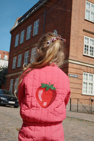 [Konges slojd] Juno Sparkle Bomber Jacket - Raspberry Wine