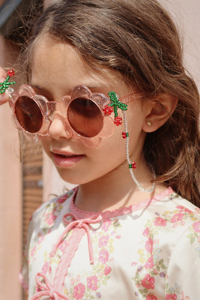 [Konges Sloejd] Sunglasses Bead Chain Cherry - Multi
