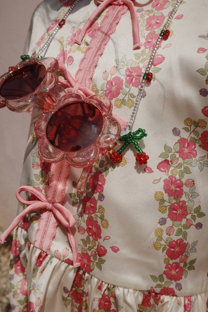 [Konges Sloejd] Sunglasses Bead Chain Cherry - Multi