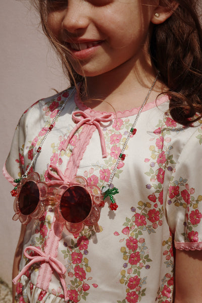 [Konges Sloejd] Sunglasses Bead Chain Cherry - Multi