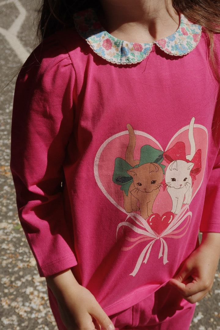 [Konges slojd] Babette Blouse GOTS - Viva Magenta
