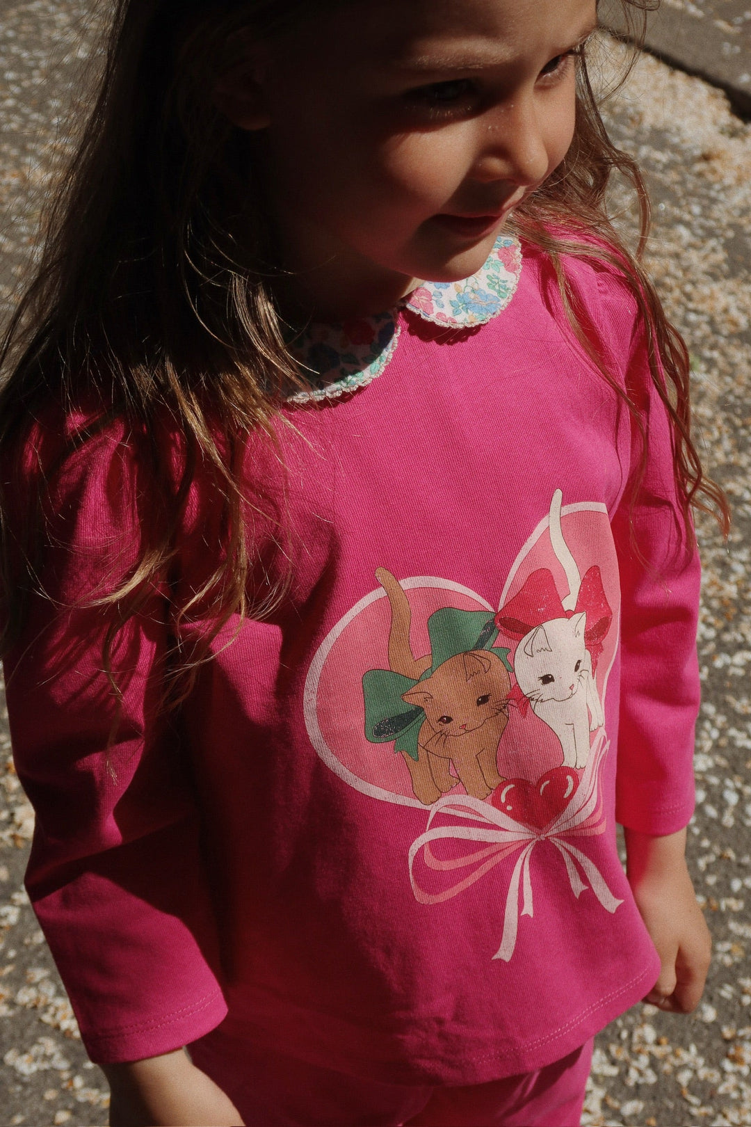 [Konges slojd] Babette Blouse GOTS - Viva Magenta