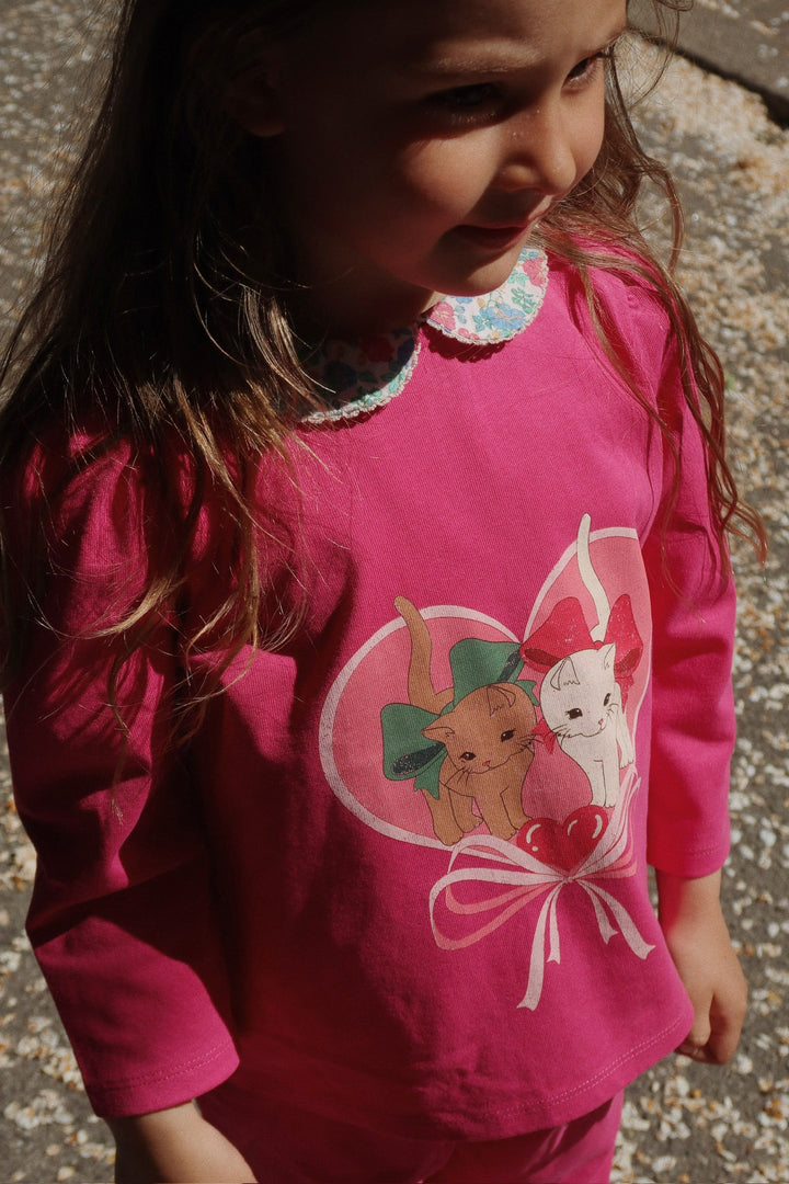 [Konges slojd] Babette Blouse GOTS - Viva Magenta
